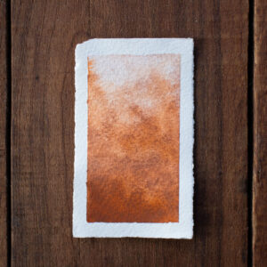 Burnt Ochre Watercolour Paint | Half Pan