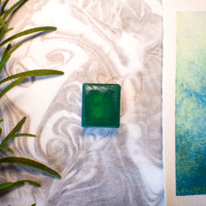 Chrome Green Watercolour Paint | Half Pan