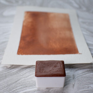 Warm Ochre Watercolour Paint | Half Pan